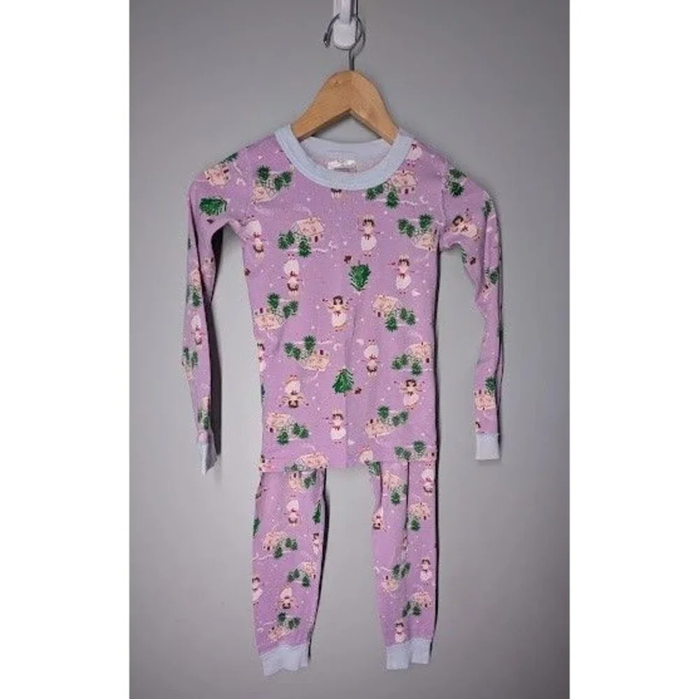 Hanna Andersson Purple Lucia Holiday Dancer Pajamas Girls 130 US 8